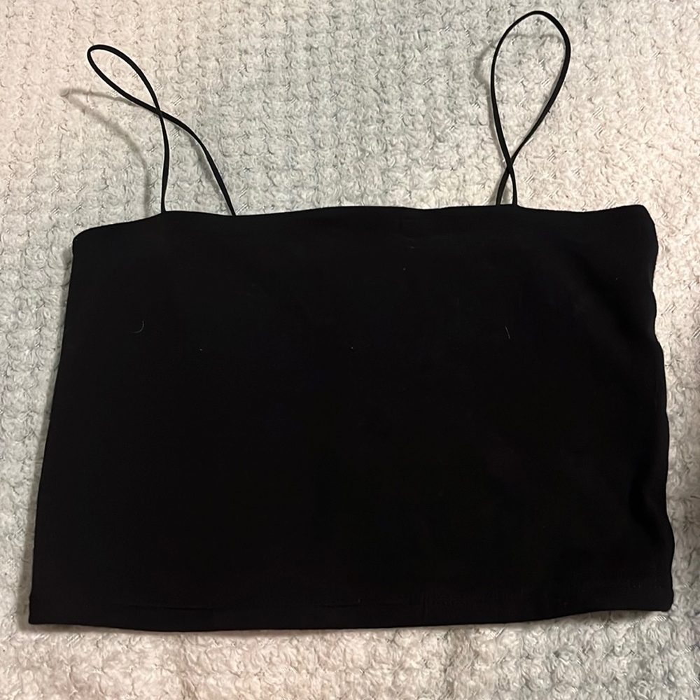 Simple black tank top